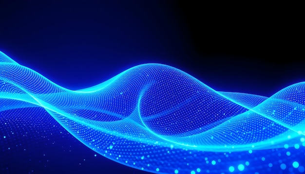 Blue Particle Wave