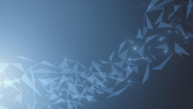 Blue polygonal wallpaper