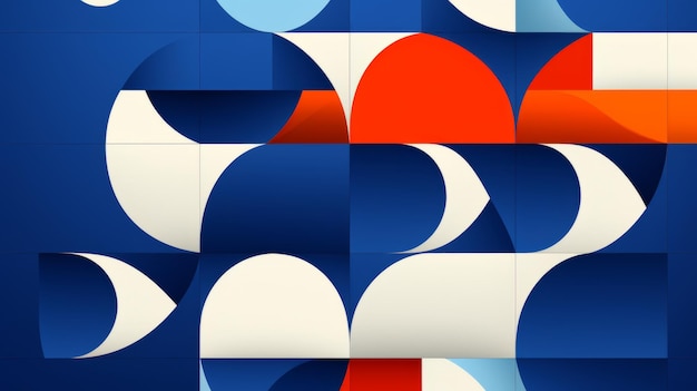 Blue shapes illustrations Minimalism geometric abstract design art simplicity