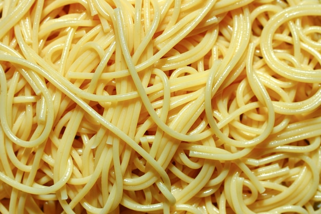 boiled spaghetti