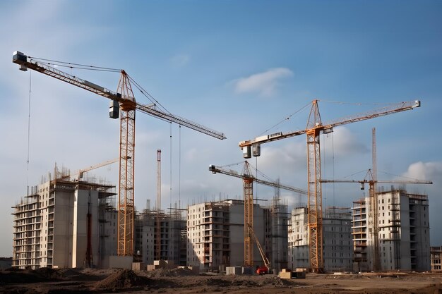 Building highrise buildings in the postsoviet space neural network ai generated