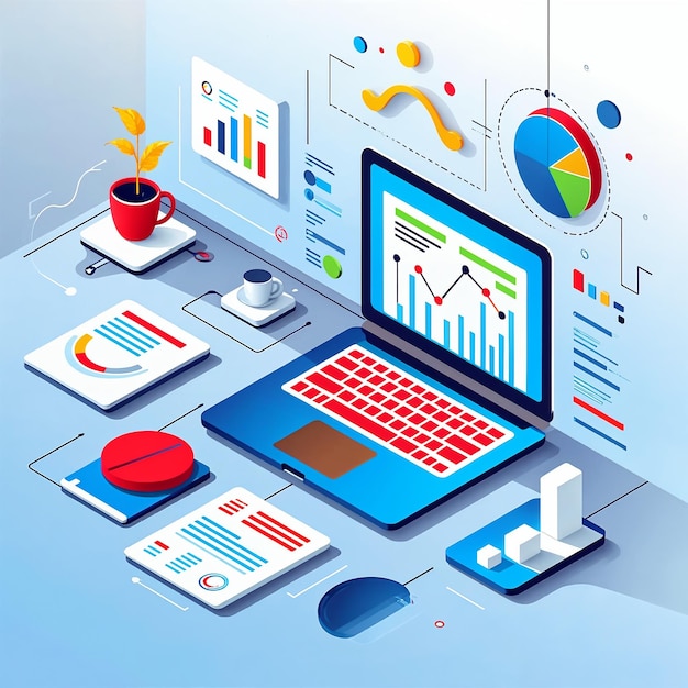Business Analytics and Data Visualization Concept