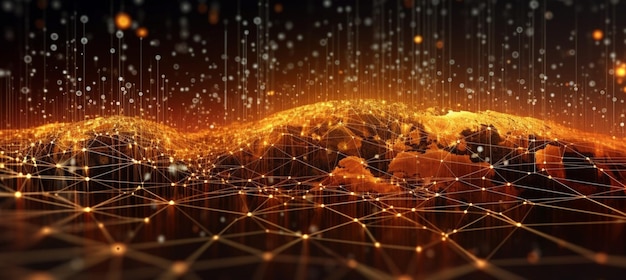 Business and economic growth on global business network Data analysis of financial and banking
