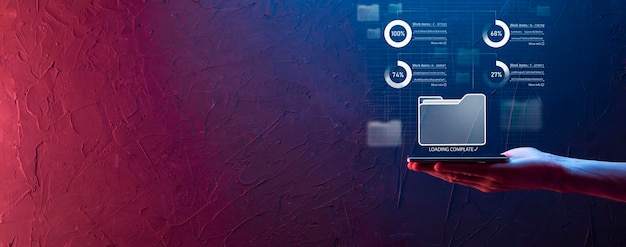 business developer hand using board framework on virtual modern computer showing innovation agile software development lean project management tool fast changes concept.document management system dms