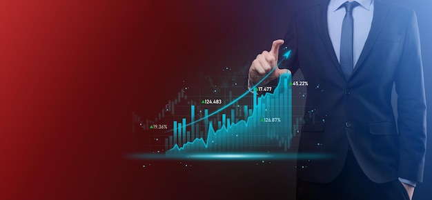 Business developer hand using board framework on virtual modern computer showing innovation Agile software development lean project management tool fast changes conceptDocument Management System DMS