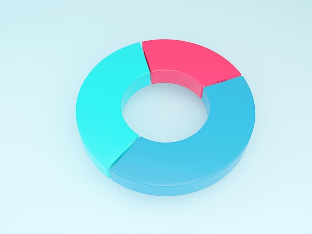 Business Graph. 3D rendering.