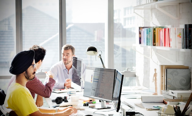 Business Team Working Workplace Office Concept