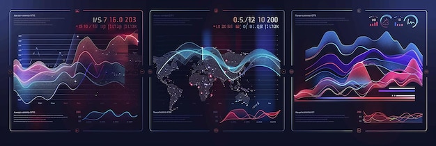 Business Vector Illustration Design Stock Market Chart