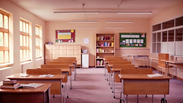 Capturing Serenity Exploring an Empty JapaneseStyle Classroom
