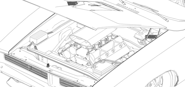 Car Drawing Line Art