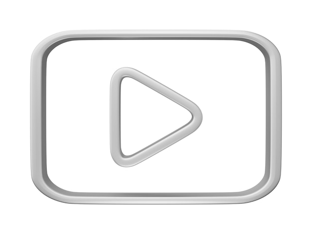 CHIANG RAI THAILAND MARCH 28 2023 3D youtube logo icon isolated on transparent background