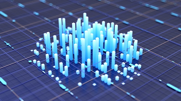 City background. 3d illustration, 3d rendering.