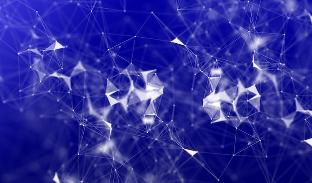 Close-up of abstract pattern against blue background