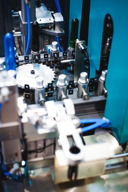 Close-up of machine in factory