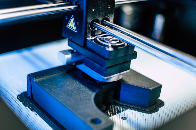 close-up of machine part