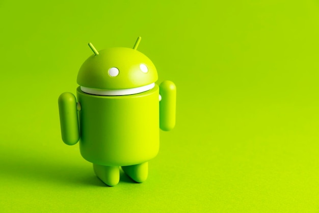 Close-up of toy against colored background