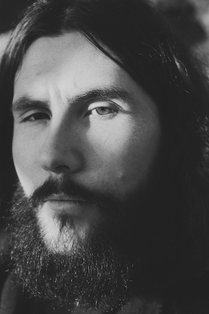 close-up portrait of young man