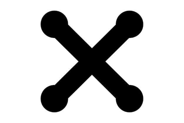 Close web icon black cross x symbol app sign art