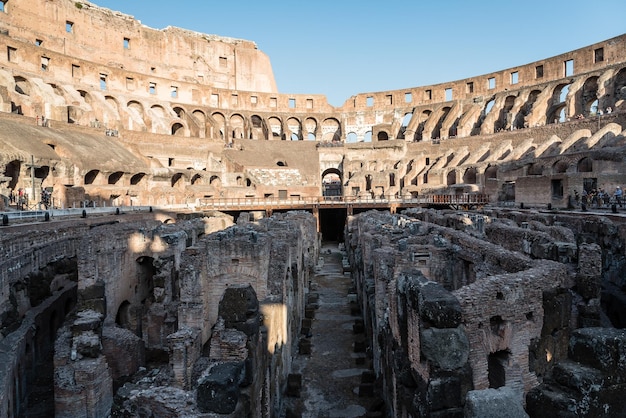 coliseum against clear sky