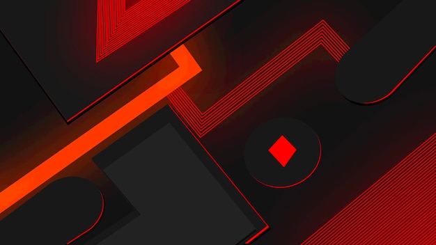 Color Neon Modern Gradient Backgorund Wallpaper Red and Black Neon Modern Wallpaper Background
