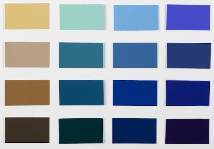 Photo color samples palette catalog