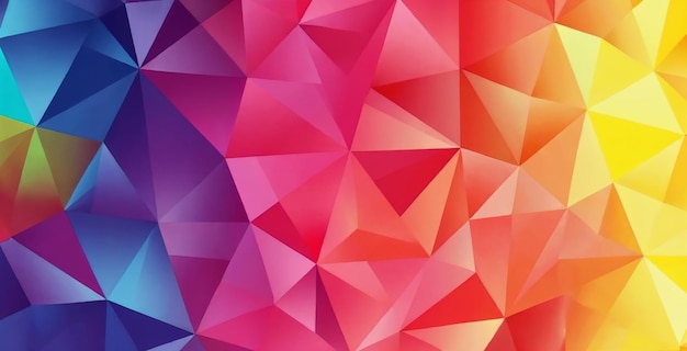 Colorful Abstract Triangle Pattern