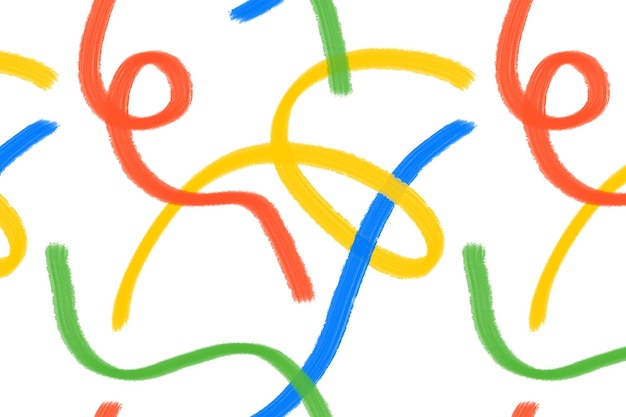 Colorful brush png pattern abstract design transparent background