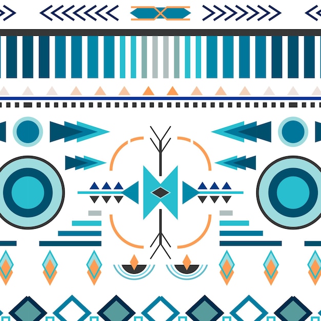 Colorful ethnic pattern png transparent background