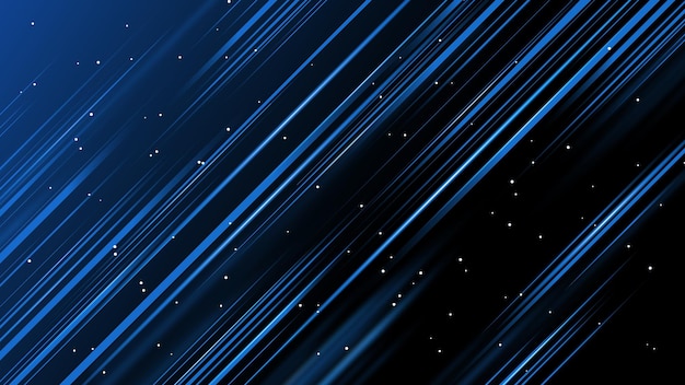 Colorful glowing lines into space background