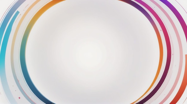 colorful orbit rotation abstract circular background with space for your content
