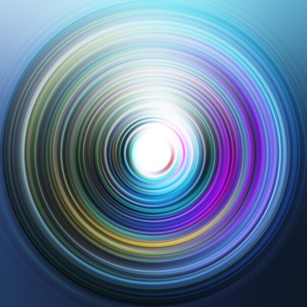 colorful radial motion effect abstract rounded background color curves and sphere