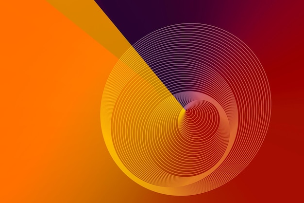 Colorful spiral abstract circular rotating spiral