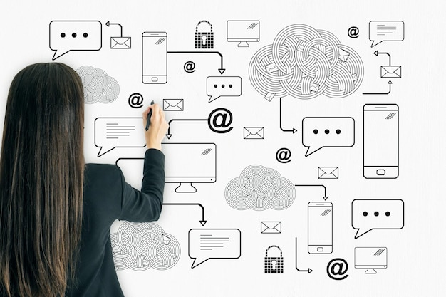 Communication and network concept