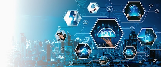 communication technology smart connection and people network technology vexel