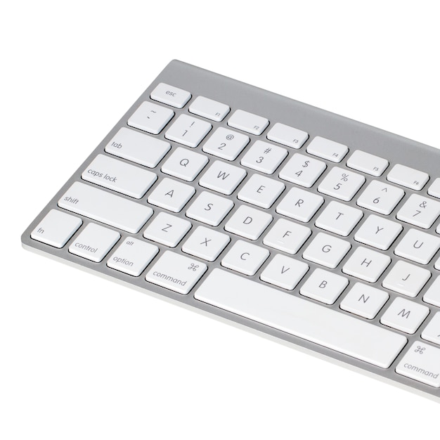 computer keyboard isolated on white background