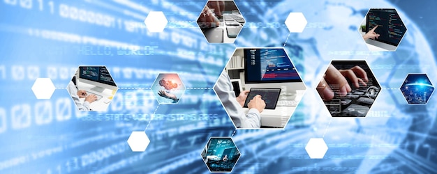 Computer programming coding and AI artificial intelligence NLP data development