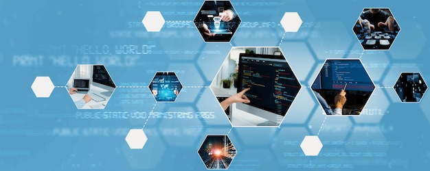 Computer programming coding and AI artificial intelligence NLP data development