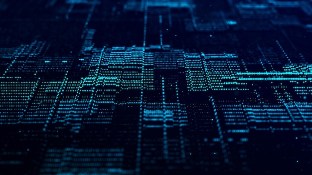 computer technology background digital data flow network connection structure big data visualization