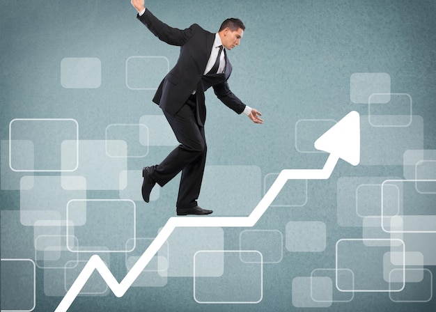 Concept of problem and difficulty of a businessman