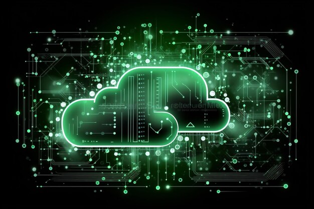 Concept storage computing business networking web cyberspace connect server technology digital communication cloud