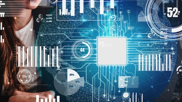 conceptual business dashboard for financial data analysis