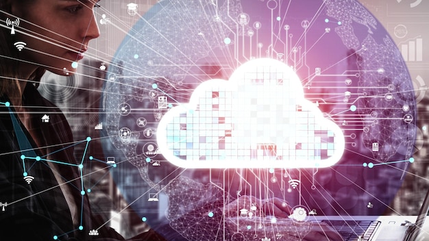 Conceptual cloud computing and data storage technology for future innovation