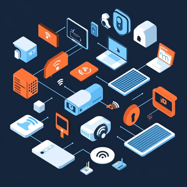 create a visual of an iot security framework with features for threat detection and vulnerability ma
