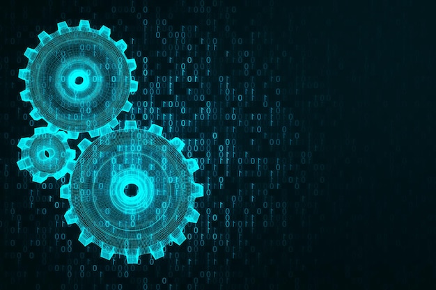 Creative gears background