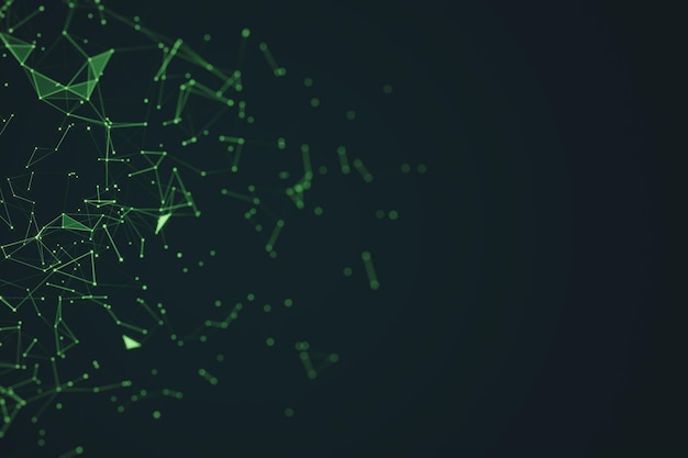 creative green polygonal background