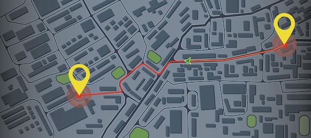 Creative map backdrop with location marks GPS innovation and navigation concept 3D Rendering