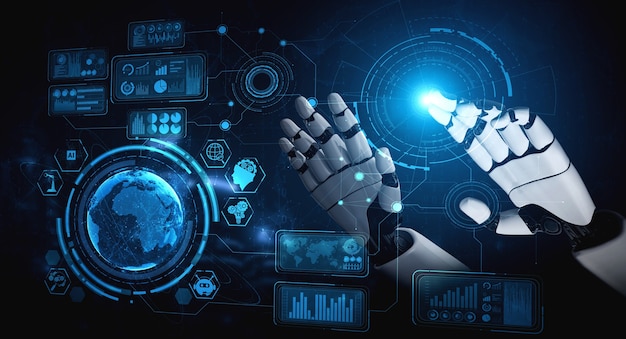 Creative visual of technology network