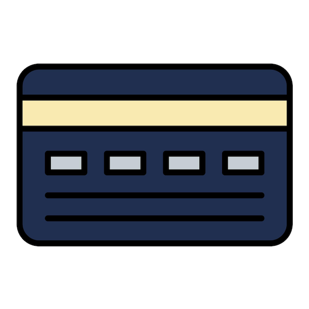 Credit Card Flat Illustration