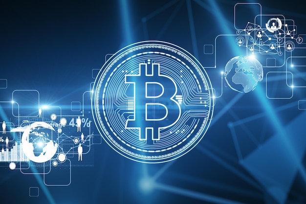 cryptocurrency and business concept