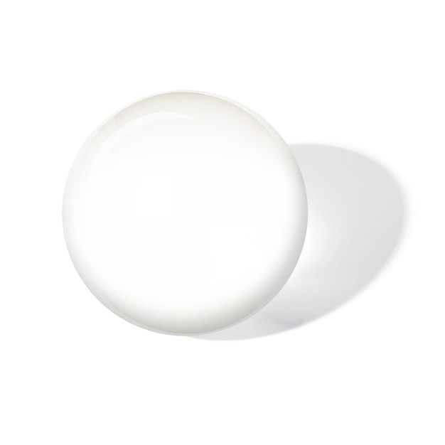 Crystal ball on white